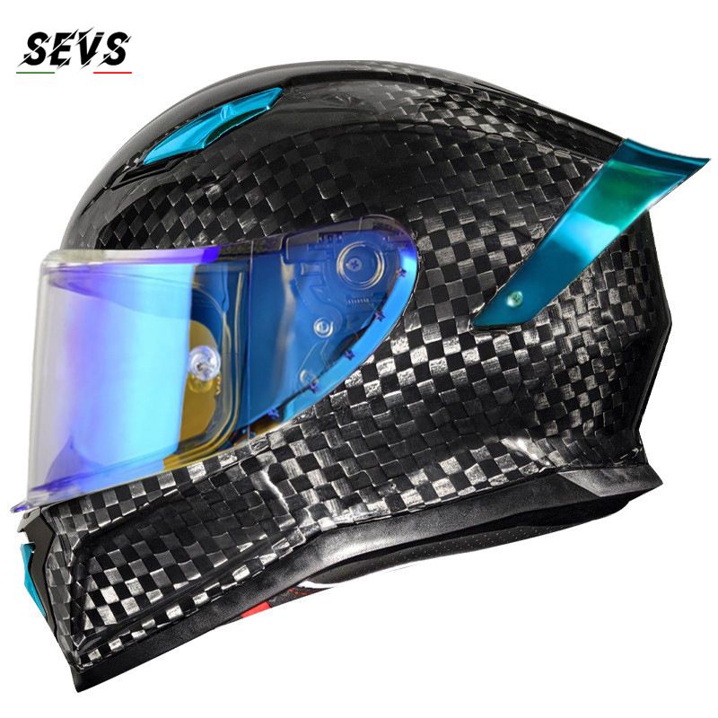 DOT-Certified Carbon Fiber Full-Face Motorcycle Helmet – Ultra-Lightweight 3K/12K/Forged Carbon With Bluetooth, All-Season Riding Protection (M-XXL)_autovado.com