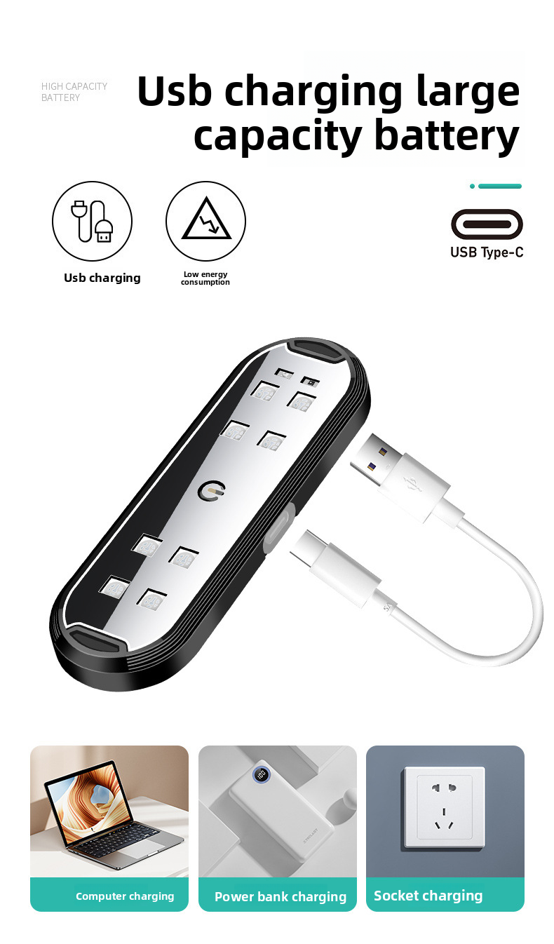 Car Warning Door Lighting LED Colorful Flashing Atmosphere Welcome Anti-Collision Anti-Rear-End Light No Wiring Required_autovado.com