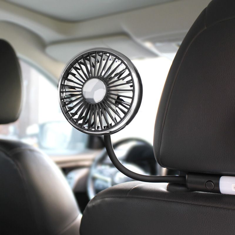Flash F310 Dual-Head Lighted Hose Seat Fan Creative Practical Multi-Angle Car Interior Use_autovado.com