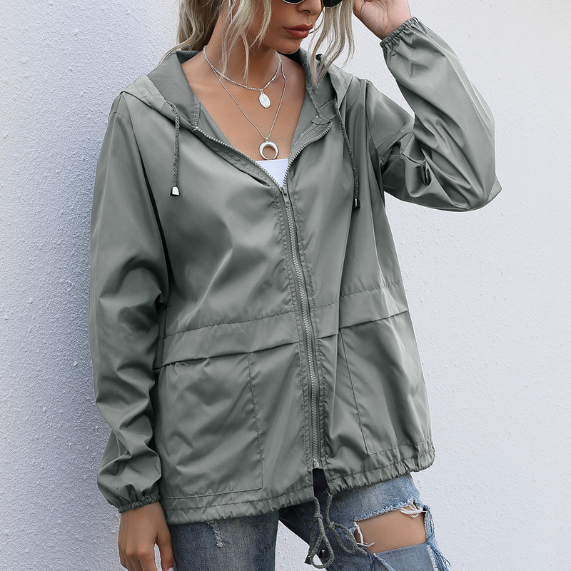 Women's Zipper Hoodie Lightweight Outdoor Hiking Raincoat Jacket Jacket Ready in Stock_autovado.com