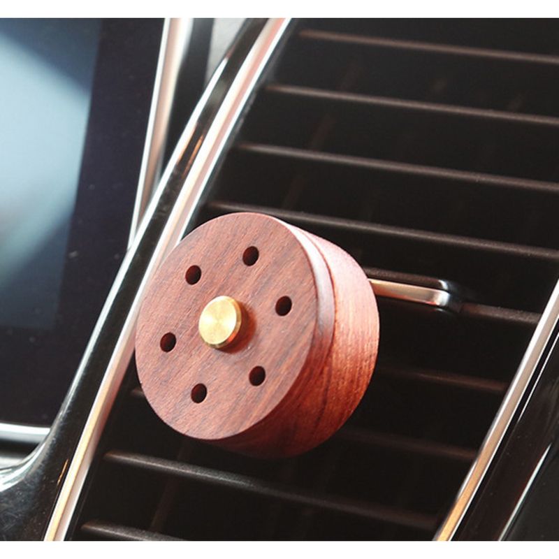 New Perfume Solid Wood Vehicle Mounted Air Outlet Diffuser Creative Car Fragrance Essential Oil Fragrance Folder Essential Oil Fragrance Stone_autovado.com