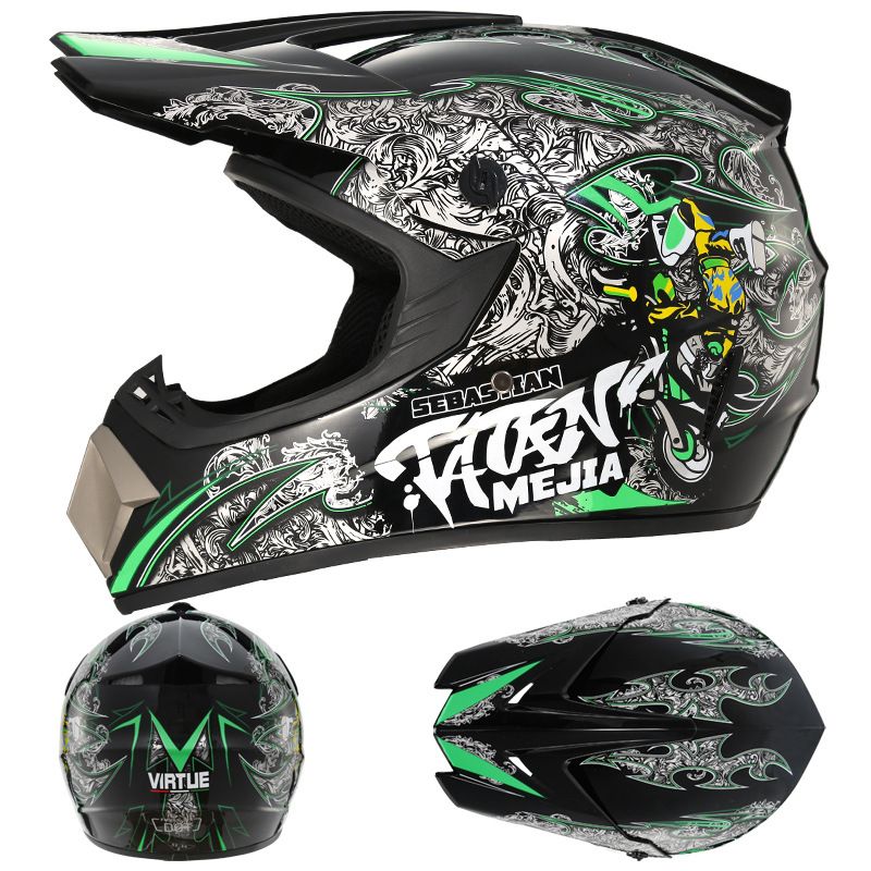 Electric beach Cross country helmet Mountain downhill cool full helmet kids teen kart helmet_autovado.com