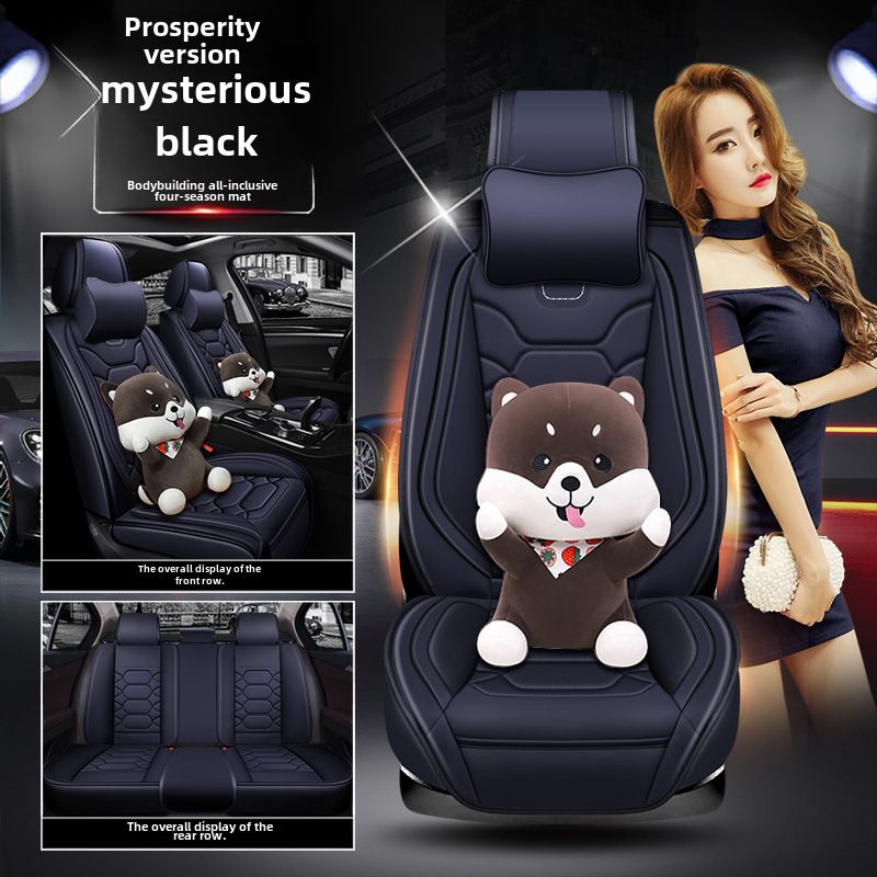 All-inclusive 9D leather car seat cover four seasons fashion sports seat cover New interior supplies_autovado.com