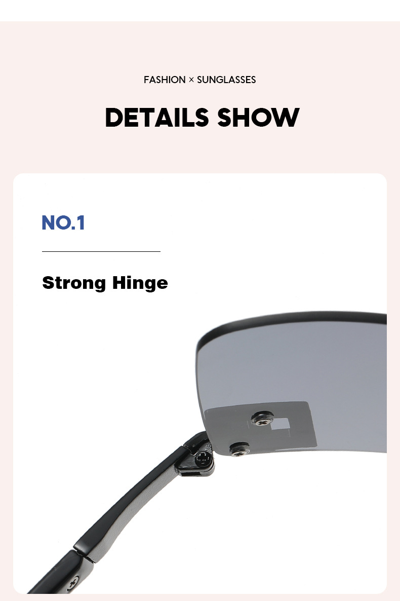 Unisex Big frame one-piece sunglasses Y2K personality Everything sunglasses_autovado.com