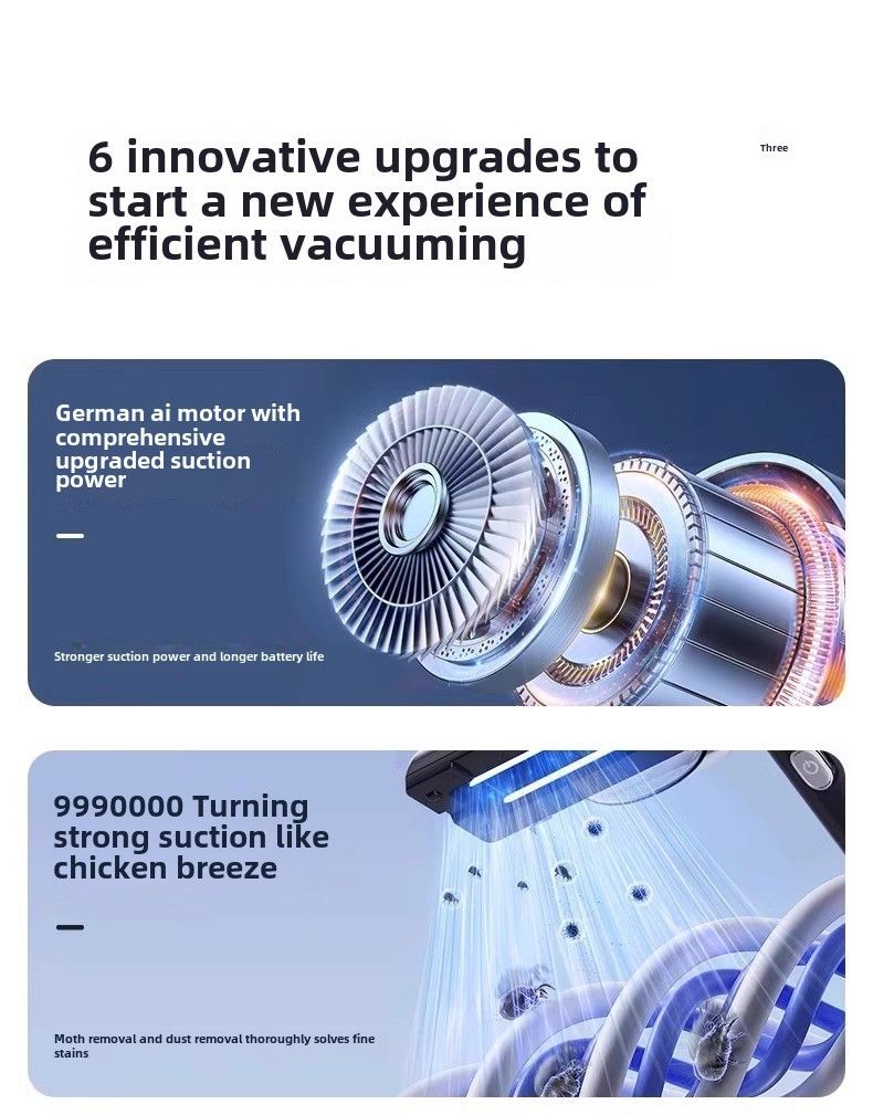 Car vacuum cleaner car wireless charging handheld small super large suction car home dual-purpose vacuum cleaner mini_autovado.com