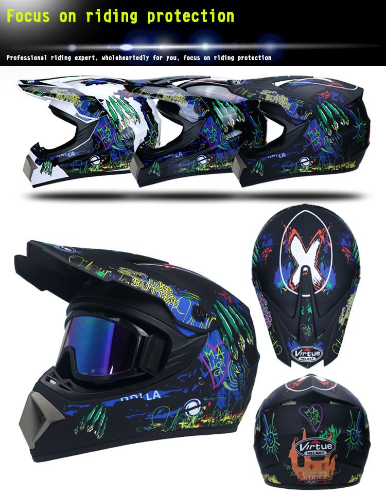 Off-road helmet Men's Four Seasons hat Road Teen version Adult Kart helmet off-road vehicle helmet_autovado.com