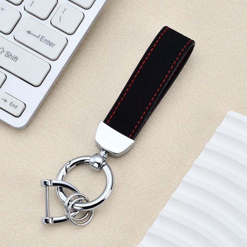 New Leather Key Chain Key Ring Multi-color Key Accessories Fur Key Chain_autovado.com