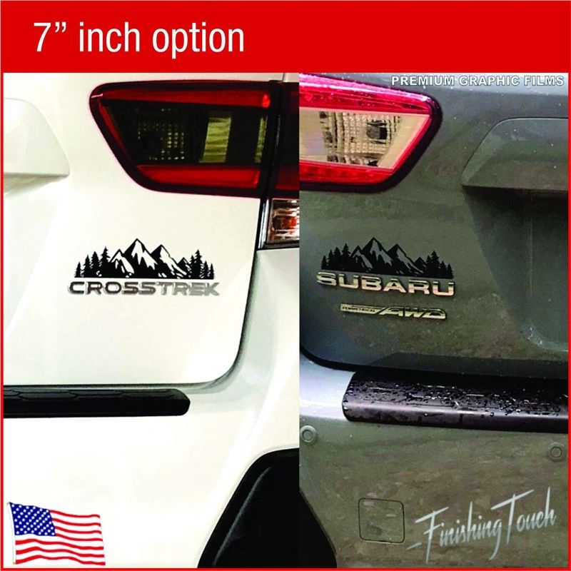 X-100 Yuutoo Hot Selling Forest Snow Mountain Emblem Decorative Personalized Creative Car Stickers_autovado.com