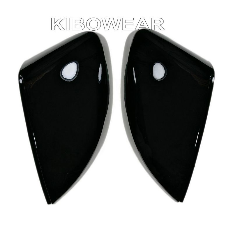 Black Side Wing Mirror Cap Covers for Auto A3 S3 8V 2013 2014 2015 2016 2018 2017 2019 Replace (Glossy Pearl Black) 2020_autovado.com