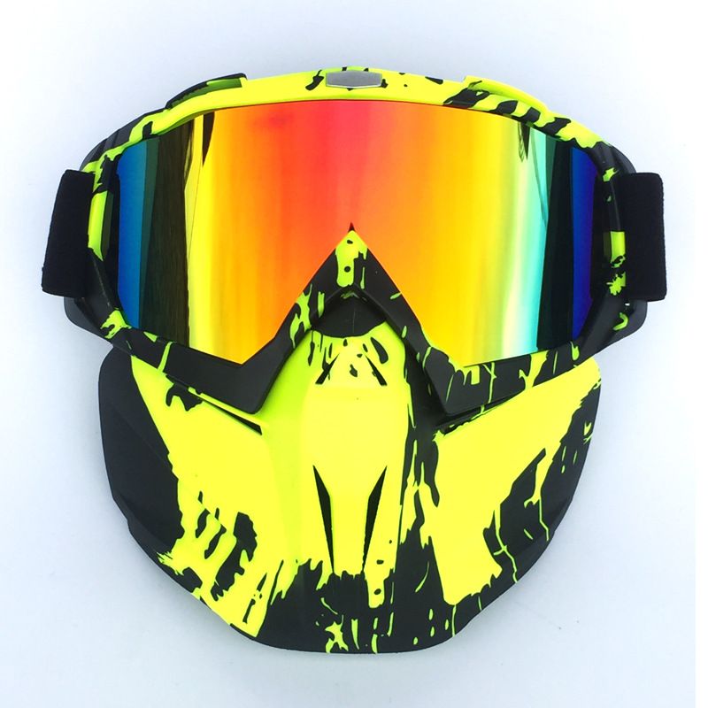 Face Shield Off-Road Motorcycle Racing Outdoor Riding Glasses Ski Goggles_autovado.com