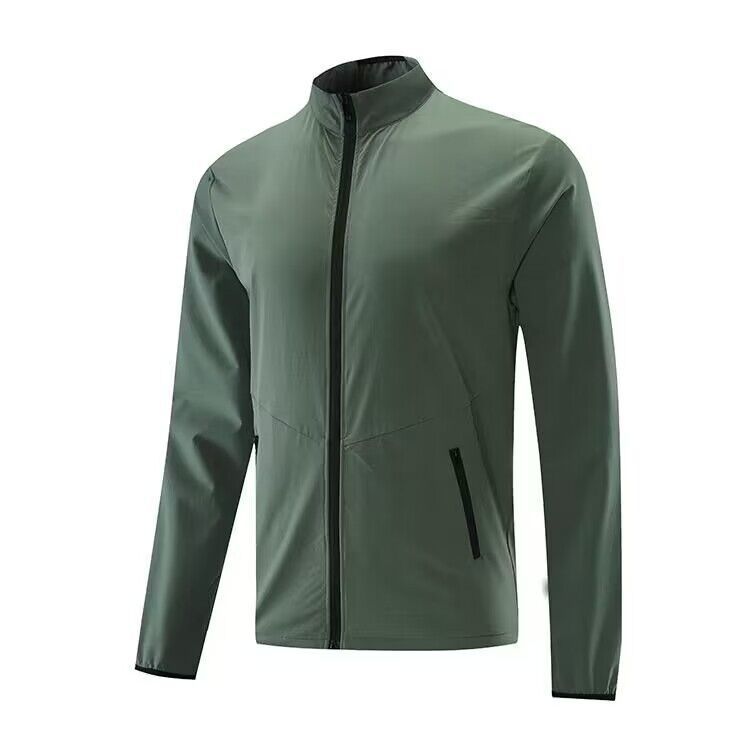 Men's Clothing Casual Jacket Thin Quick-Drying Stand-Up Collar Outdoor Sports Casual Versatile Jacket _autovado.com