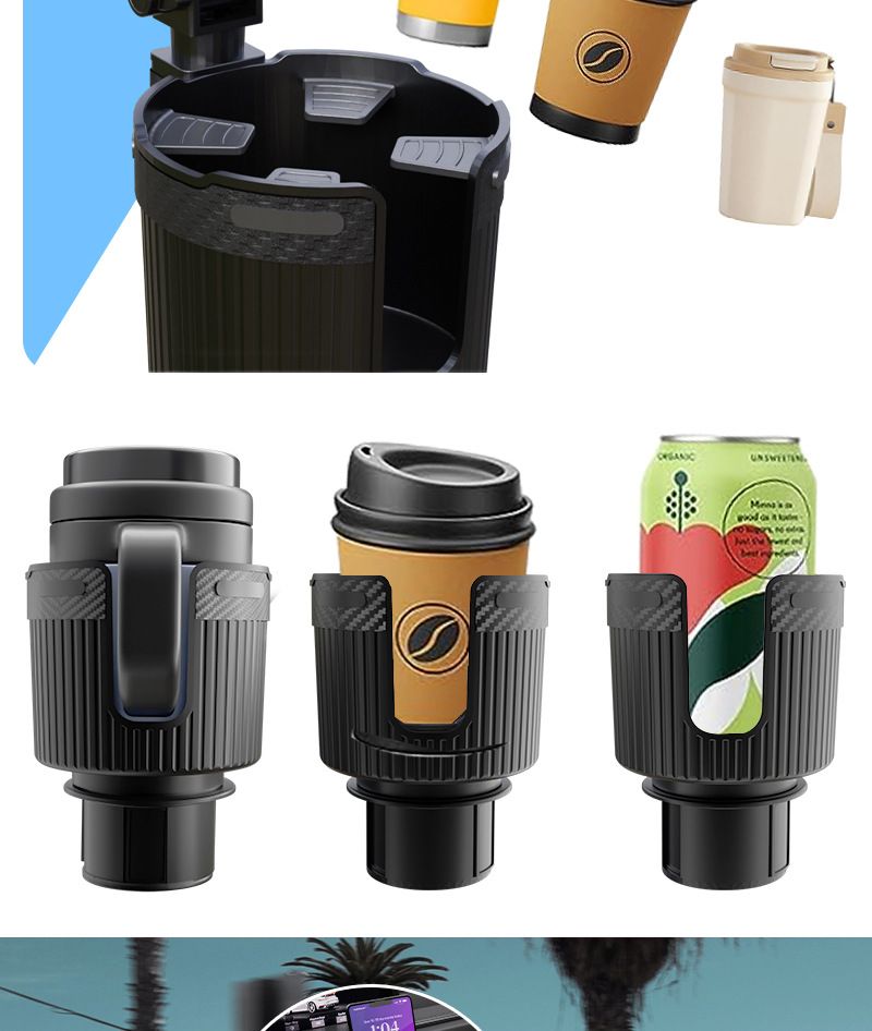 Factory Direct Sales car water cup holder mobile phone holder large vacuum cup car drink holder new car cup holder_autovado.com