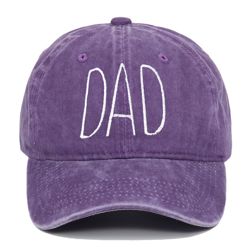 Unisex Washed cotton DAD MOM embroidered baseball cap vintage do old cap fashion couple Hip hop hat_autovado.com