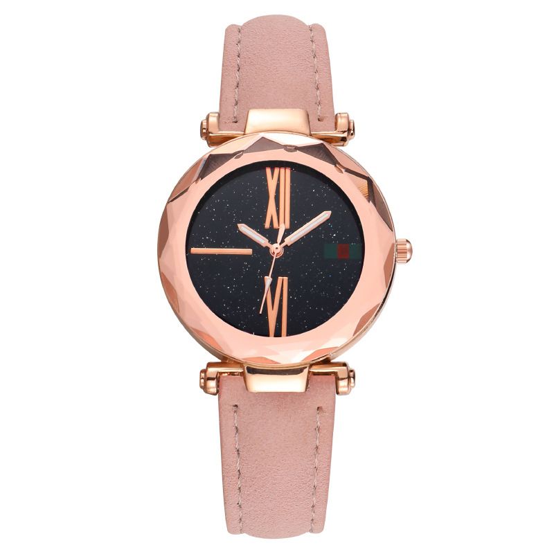 Shake the sound of the same fashion Starry Sky ladies watch women's watch belt quartz watch_autovado.com