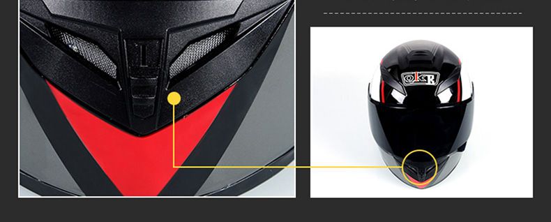 Certified National Standard Motorcycle Helmet Full Helmet Men's and Women's Winter Warm Safety Four Seasons Knight Electric Motorcycle Full Helmet_autovado.com