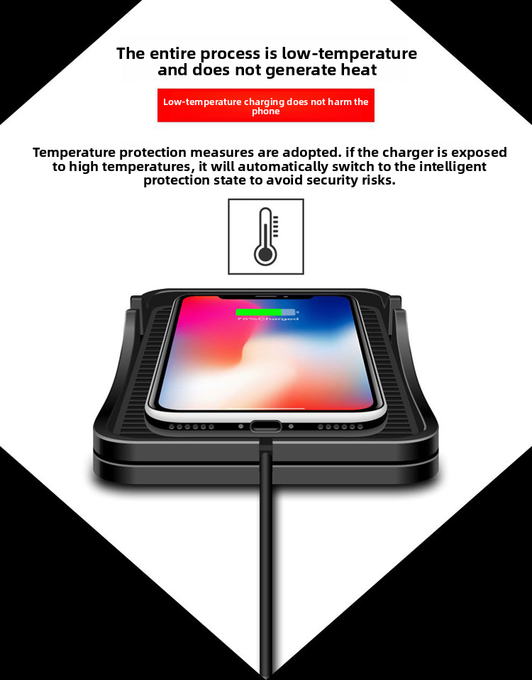 D7 Charger Dual-Use For Home And Car Navigation Model Anti-Slip Mat Modified With Wireless Charging_autovado.com