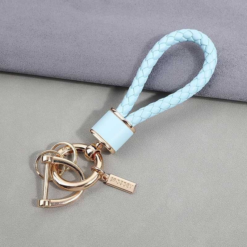 Car Key Chain Pendant Women's Men's High End Personality Creative Braided Leather Car Key Chain Cute Ins Internet Celebrity_autovado.com