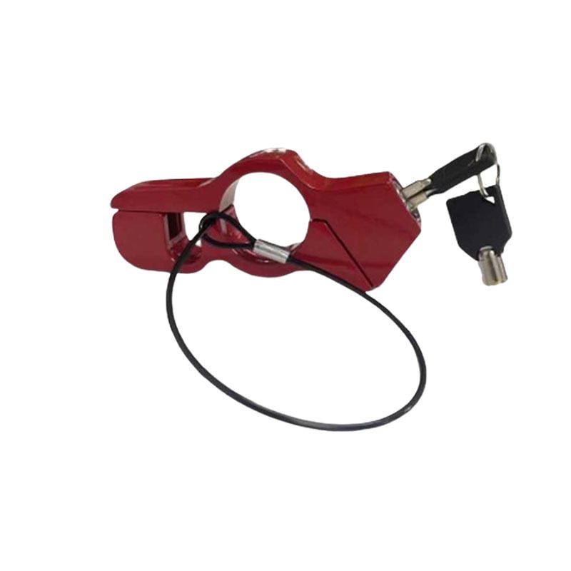 Electric Scooter Brake With Rope Pendant Safety Helmet Handlebar Motorcycle Waterproof Anti-theft Handle Horn Lock_autovado.com