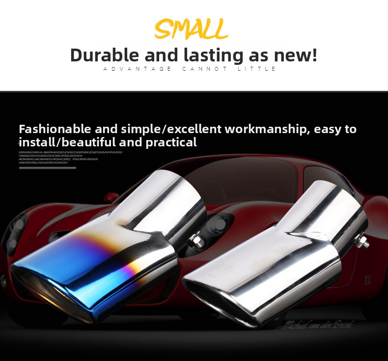 Cross-Border Hot Sale Suitable For CRV Range Rover IX35 Car-Specific Tail Muffler Car Exhaust Pipe Silencer Tailpipe_autovado.com