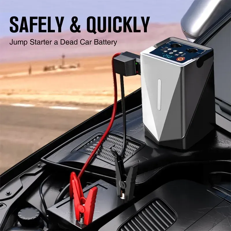 All-in-one Auto Emergency Start Power Bank Inflation Pump Suction/Blow Multifunctional Car Jump Starter Booster Air_autovado.com