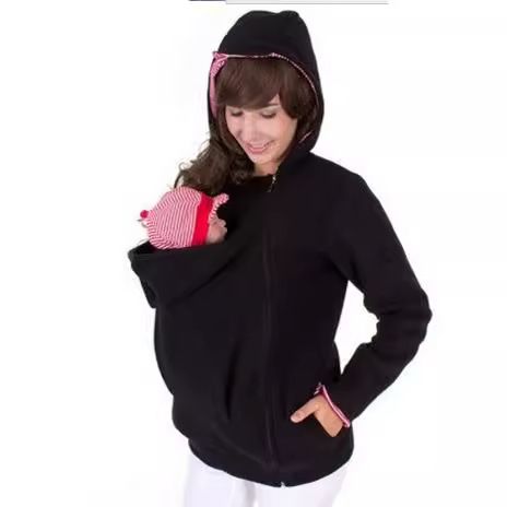 Women's Clothing Autumn and Winter Three in One Removable Baby Bag Mother Sweater Jacket Women's Clothing_autovado.com