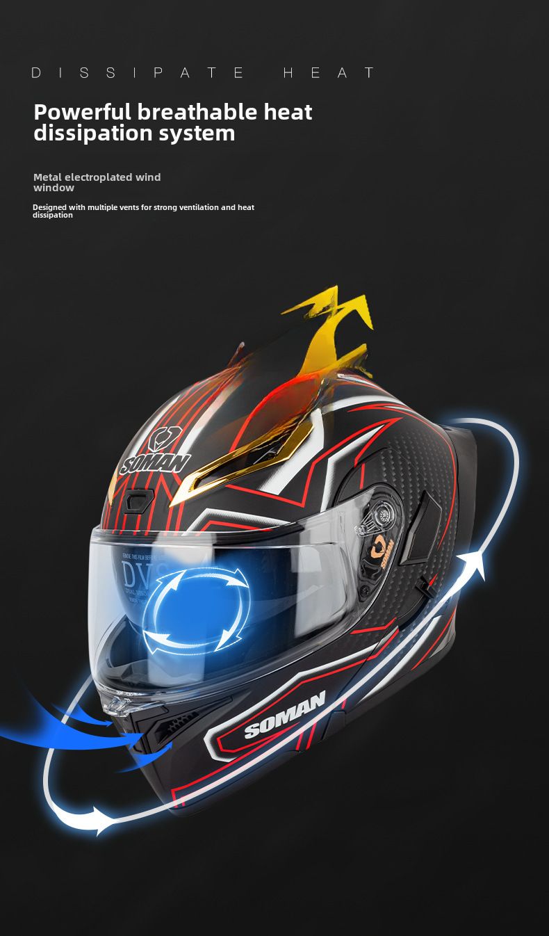 Double lens visor helmet four seasons riding warm safety helmet_autovado.com