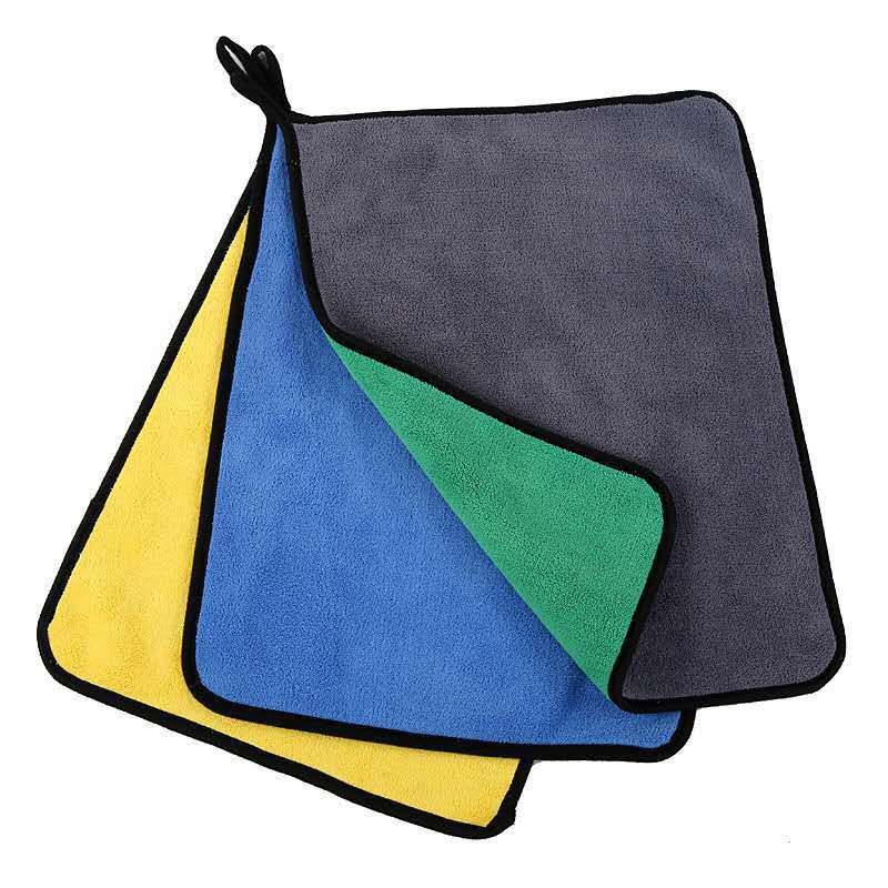 High Density Wash Coral Velvet Double-sided Thickened Car Towel, Household Glass Cleaning Towel Can Be Added_autovado.com