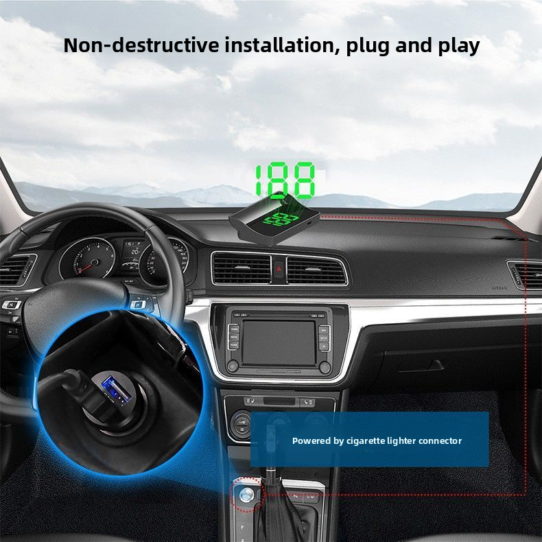 2025 DVR Automatic Update Universal Car Electronic Dog GPS Beidou HUD Lift Hy7_autovado.com