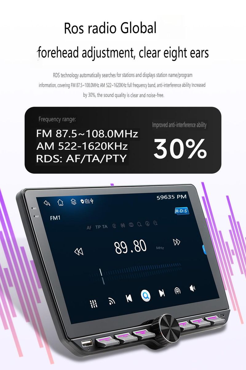 10.1" 8-Core 4G Android Car Stereo With Wireless CarPlay - HD Touchscreen GPS Navigation System & Backup Camera, Bluetooth 5.0 Support Android Auto_autovado.com