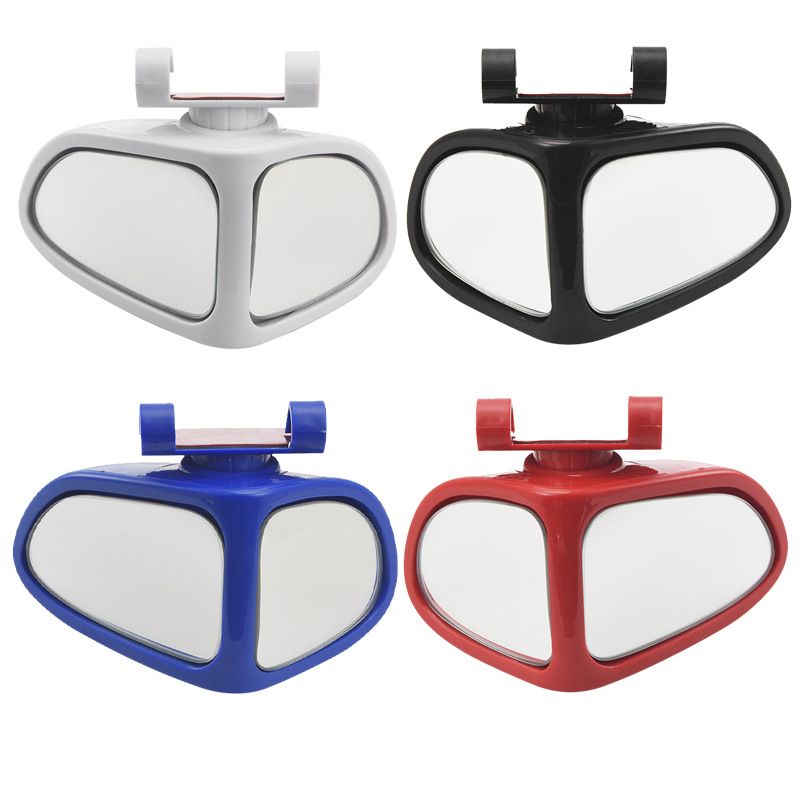 Reverse Rearview Auxiliary True Glass Mirror 360 Degree Rotatable Front And Rear Wheels Visible High-definition Blind_autovado.com