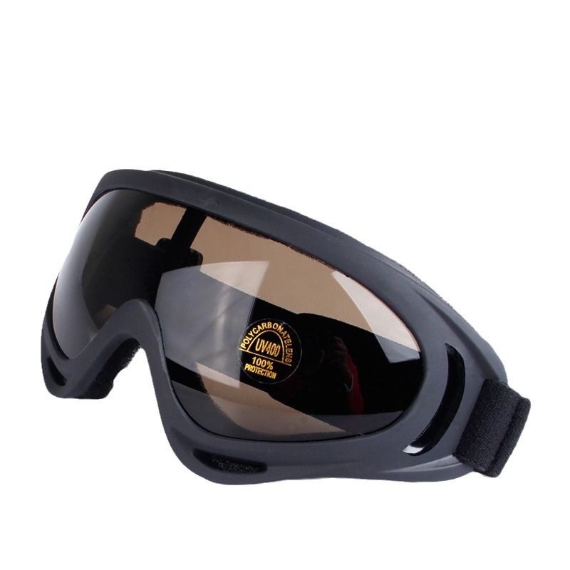 Unisex Anti-Dust Goggles For Cycling, Motorcycling & Outdoor Sports – Windproof, Interchangeable Lenses (Black Frame With Clear/Yellow/Smoke)_autovado.com