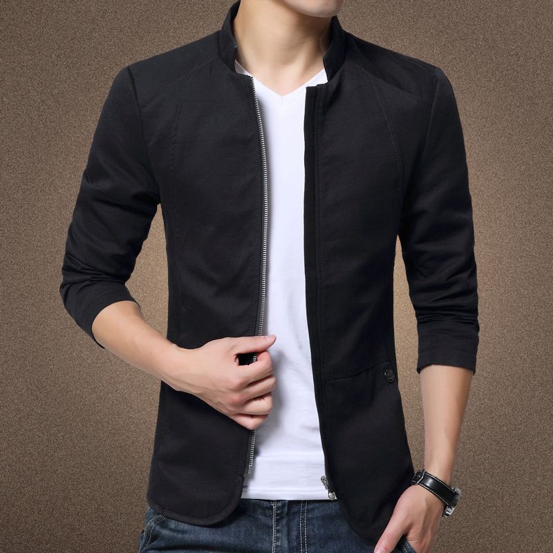 Men's Clothing Mainly promote size autumn new style stand collar washed jacket style is available all year round 780_autovado.com