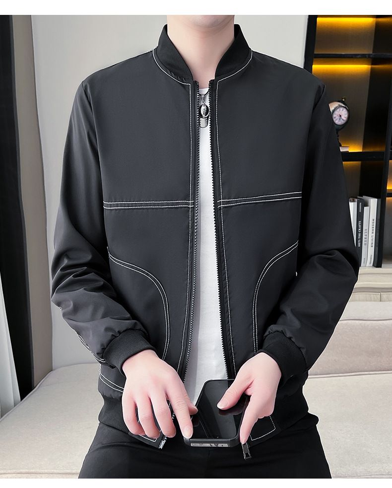 Men's jackets for spring and autumn, new Korean casual plus size, youth men's jackets, baseball jackets, men's tops, trendy_autovado.com