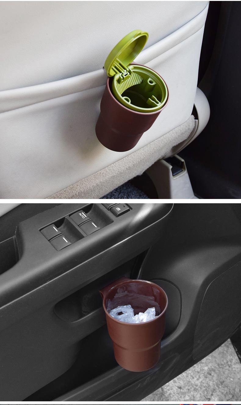 Car multi-functional storage portable water cup holder car air outlet water Cup Holder Holder storage box trash can drink holder_autovado.com