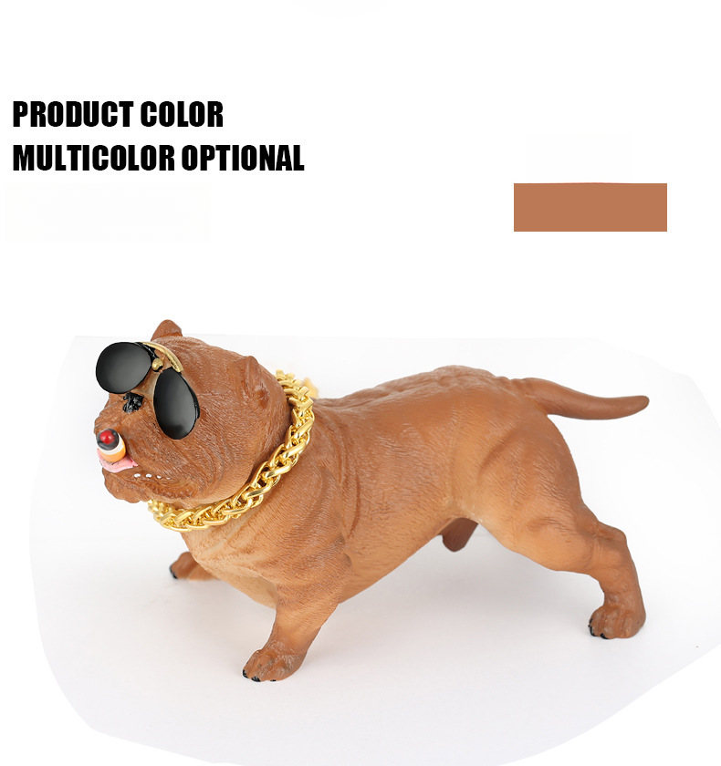 Bull Terrier Personality Creative Interior Sedan Dashboard Decoration High-end Car Accessories_autovado.com