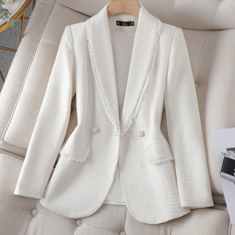 Women's New Style High-end Tops Temperament Tweed Suit For Ladies_autovado.com