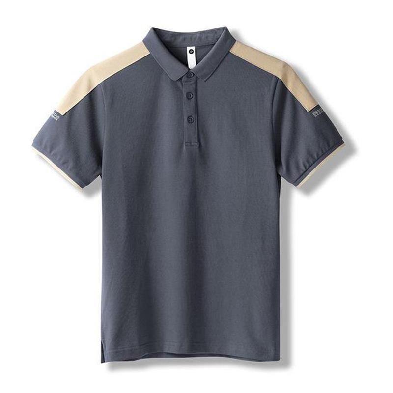 Men's clothing Summer short-sleeved polo shirt for young men, half-sleeved T-shirt, trendy brand, slim lapel, casual all-match T-shirt,new_autovado.com