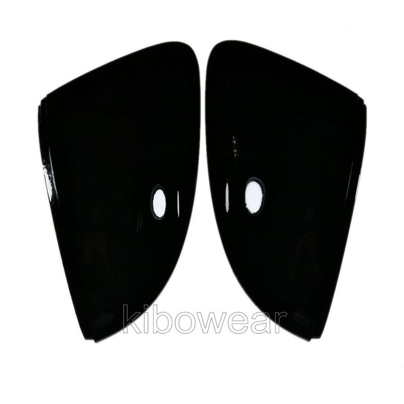 Black Side Wing Mirror Caps Cover for VW Nivus T-cross 2020 2021 2022 T-roc Troc Replace for Skoda Octavia III 2014 2019_autovado.com