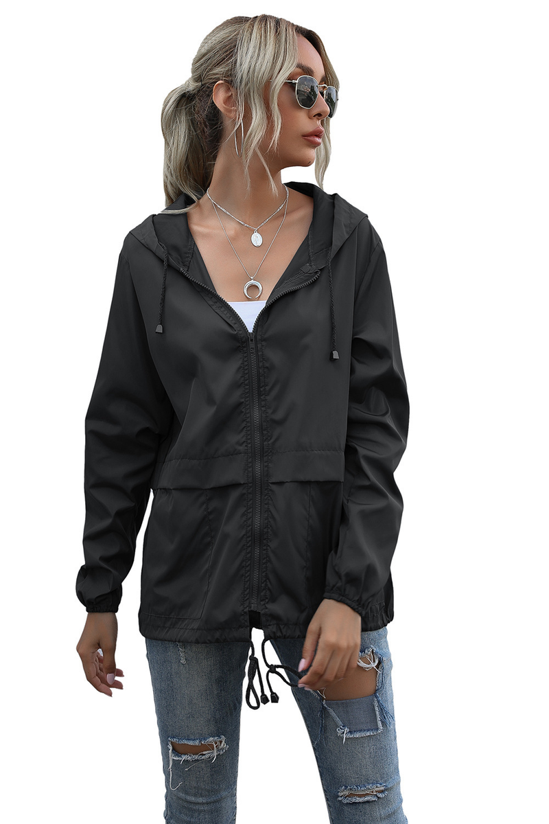 Women's Zipper Hoodie Lightweight Outdoor Hiking Raincoat Jacket Jacket Ready in Stock_autovado.com