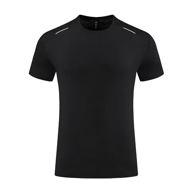 Men's Clothing Sports Quick-Drying Clothes T-Shirt Training Running Fitness Clothes Ice Silk Short Sleeves Loose Breathable Round Neck_autovado.com