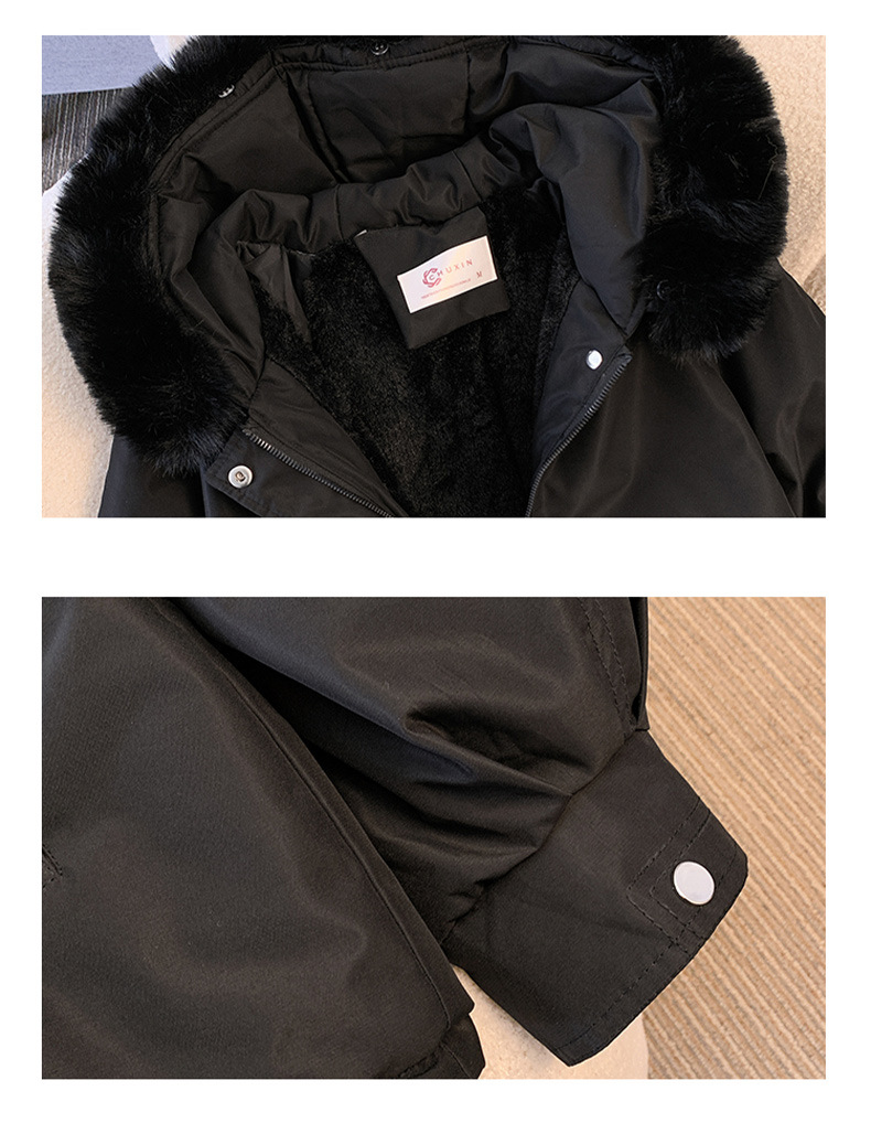 Women's Winter Jacket Fashionable and Versatile Plus Velvet Thick Fur All-in-One Jacket_autovado.com