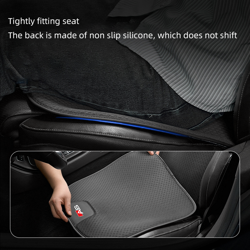 Breathable Ice Silk Car Front/Rear Cover For AUDI A1 A3 A4 A5 A6 A7 A8 Q3 Q7 Q8 TT Non-slip Auto Seat Protector Cushion_autovado.com
