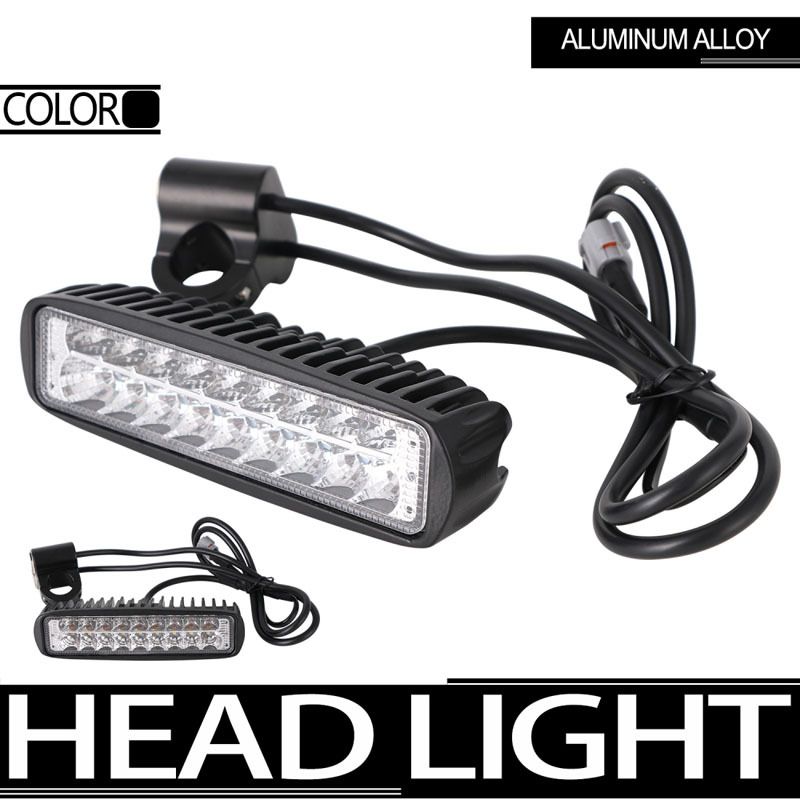 Aluminum Long Style Modified Headlight - High Brightness LED, Black Finish, 16x13x8mm, Compatible With Multiple Vehicle Models_autovado.com