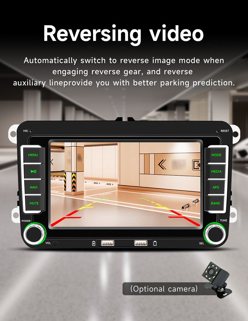 Suitable For Volkswagen Android Car Stereo With Wireless CarPlay - HD Touchscreen Navigation System_autovado.com