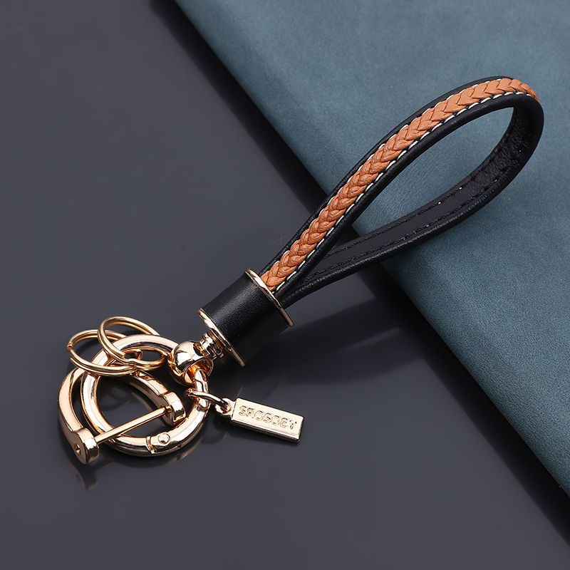 Cow Leather Keychain Internet Celebrity Little Dinosaur Pendant Cute Cartoon Car Key Chain Pendant Creative Gift For Women_autovado.com