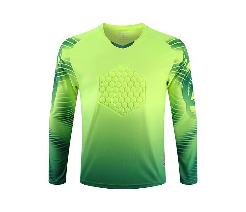 Men's Clothing goalkeeper uniform long sleeve training competition cross-border goalkeeper uniform jersey chest elbow pads football uniform suit_autovado.com