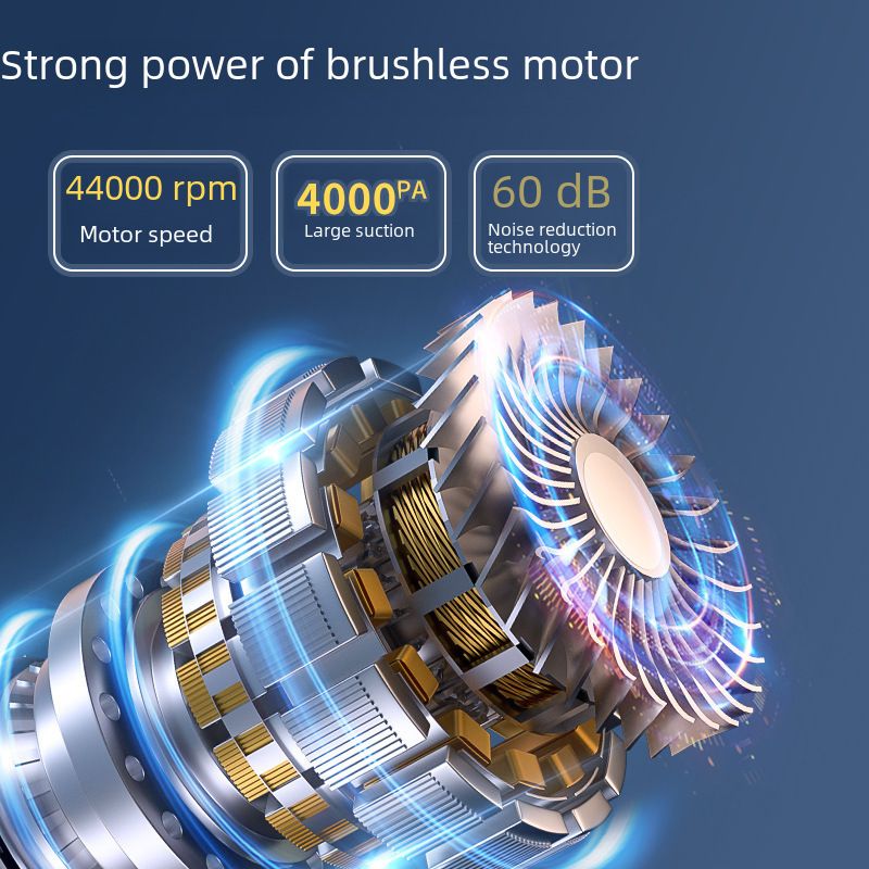 On-the-way wireless car vacuum cleaner small hand-held blow suction dual-purpose locomotive with super large suction force inside the car_autovado.com