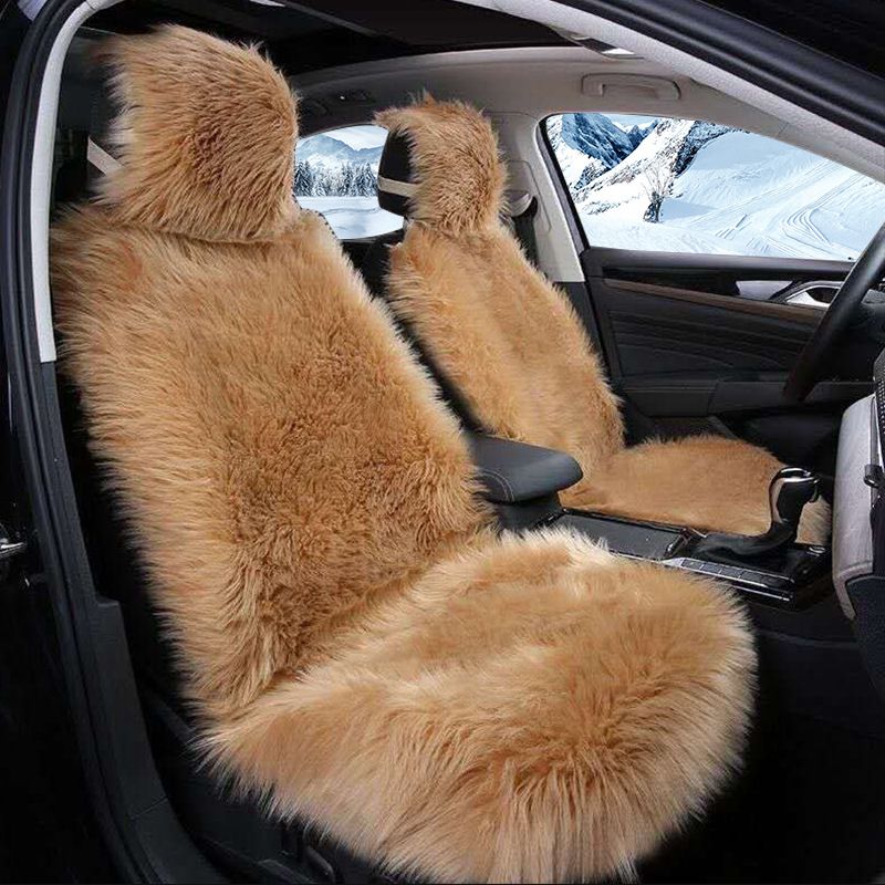 Plush Seat Cushion With Backrest Universal Seat Cushion Seat Cover_autovado.com