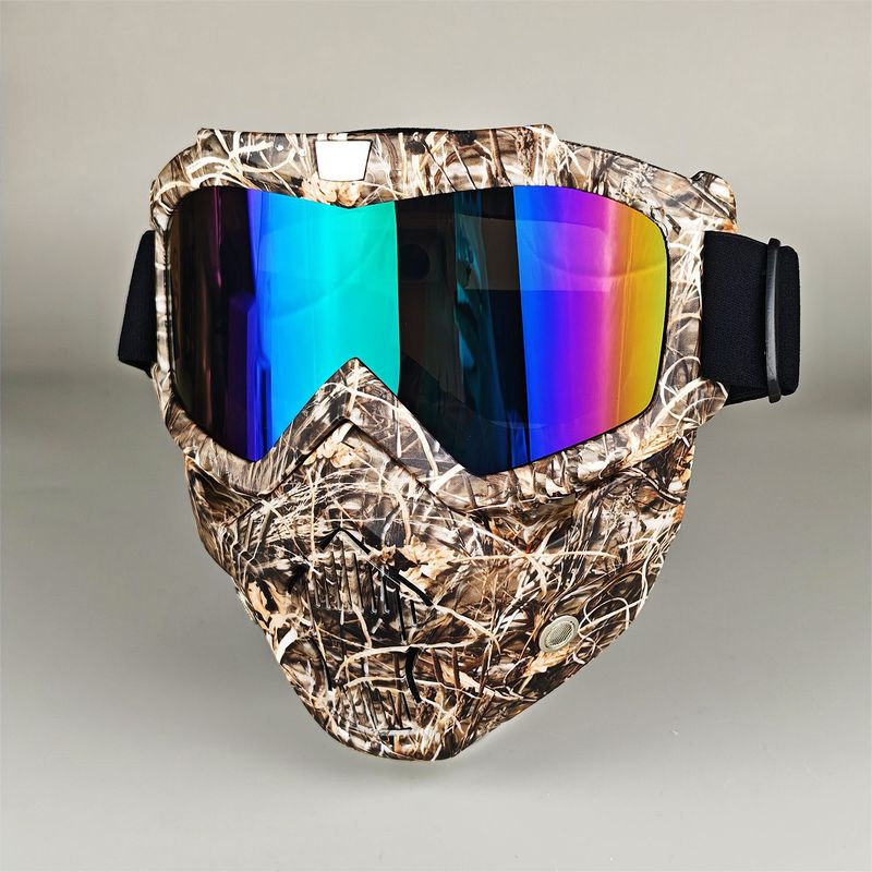 Detachable Motorcycle Snow Goggles With UV400 Protection – Windproof, Anti-Dust, Unisex Riding Mask – Multiple Lens Colors Available_autovado.com