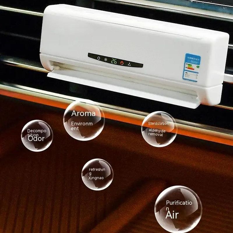 Car Mounted Conditioning Model Accessories Perfume Durable High-end Odor Removal Air Outlet Solar Car Interior Fragrance_autovado.com